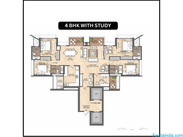 Lodha Marq - 3, 4 & 5 BHK Flats Possession May 2027 - 2/6