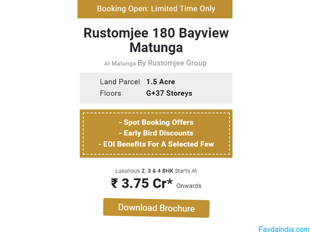 Rustomjee Bayview 2,3,4 BHK ₹ 3.6 Cr Onwards Matunga West - 13/13