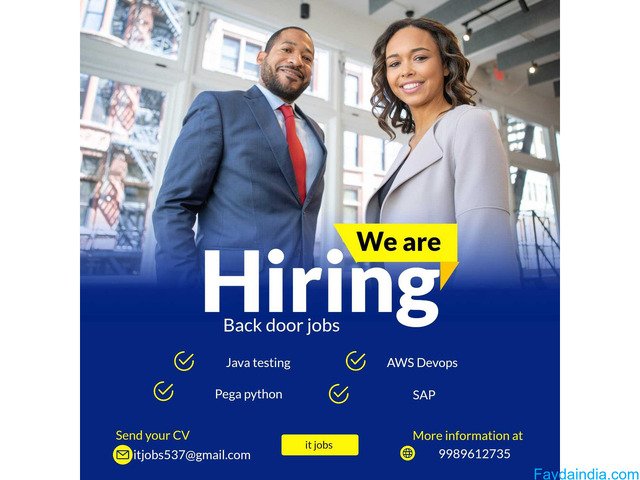 Get Hiring Backdoor Jobs in Hyderabad