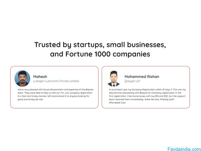 Company Registration & Filing Services in Banglore, Chennai, Hyderabad - 2/2