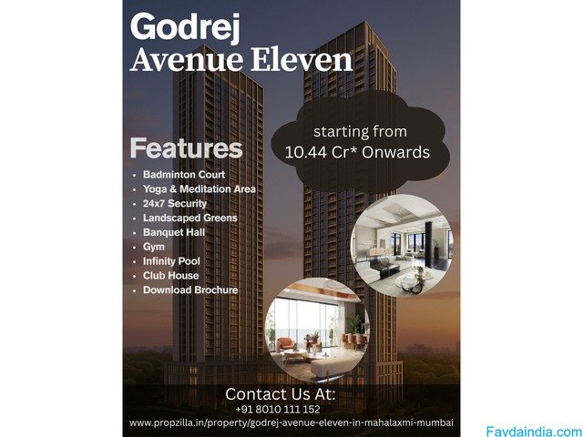Godrej Avenue Eleven Mahalaxmi: Luxury Flats in Mumbai