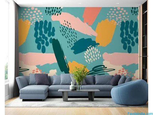 Artistic Vibes with Colourful Abstract Painting Wallpaper Murals