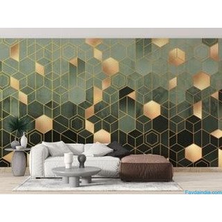 Modern Hexagonal Wallpaper – Contemporary Geometric Wall Art