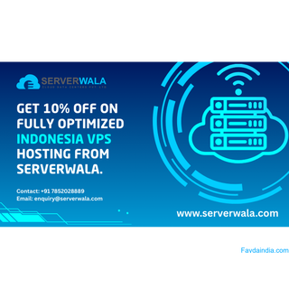 Get 10% off on fully optimized Indonesia VPS hosting from Serverwala.