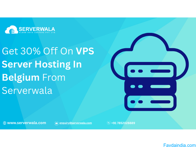 Get 30% Off On VPS Server Hosting In Belgium From Serverwala