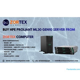 Buy HPE ProLiant ML30 Gen10 Server from Zortex Computer