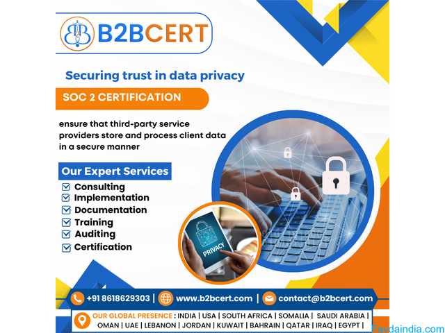 SOC 2 Certification in Bangalore | Expert SOC 2 Consultants for SaaS Companies – B2Bcert
