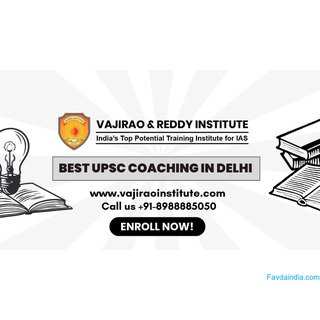 Best UPSC Coaching in Delhi for English Medium- Vajirao and Reddy Institute