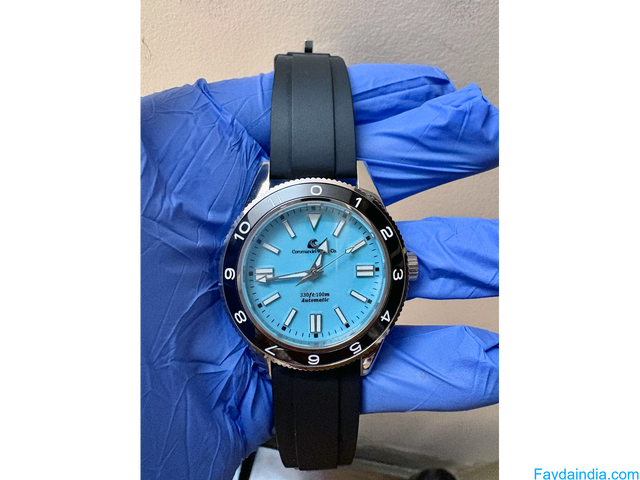 Automatic Watch Coromandel Marina 2.0 "Tiffany Blue" | Hand-Finished Enamel Dial Rs 9500/- - 3/7