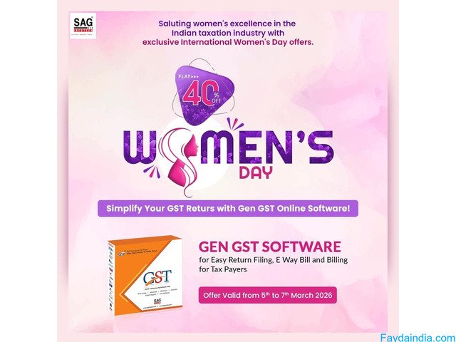 Women’s Day Exclusive: Flat 40% Off on SAG Infotech Software - 2/2
