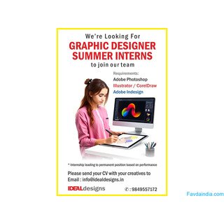 Graphic Design Summer Internship – Hyderabad