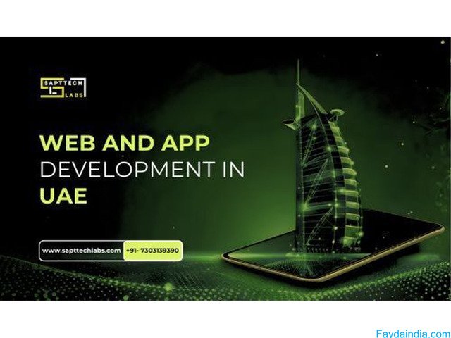 Need an App Development Company UAE? SaptTech Labs | 450+ Apps Delivered