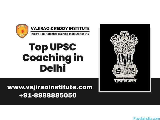 Top UPSC Coaching in Delhi 2026- Vajirao and Reddy