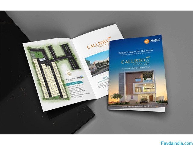 Villa Brochure Design Tukkuguda Hyderabad - 1/3