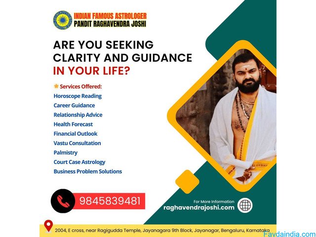 Raghavendra Joshi: The Best Astrologer in Sarjapura for Life-Changing Guidance