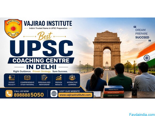 Best UPSC Coaching Centre in Delhi- Vajirao and Reddy Institute