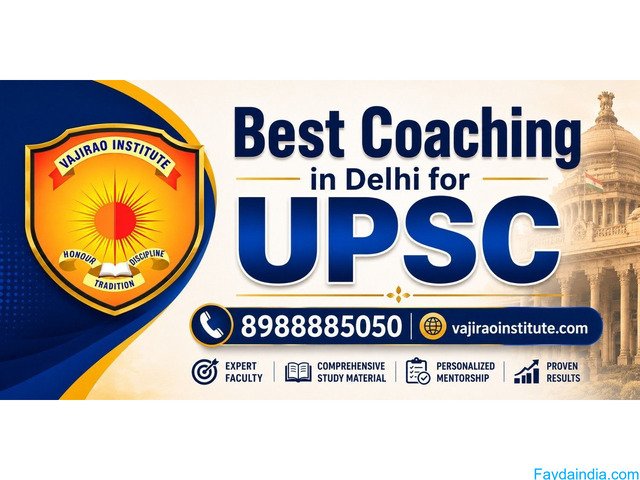 Best Coaching in Delhi for UPSC- Vajirao & Reddy Institute