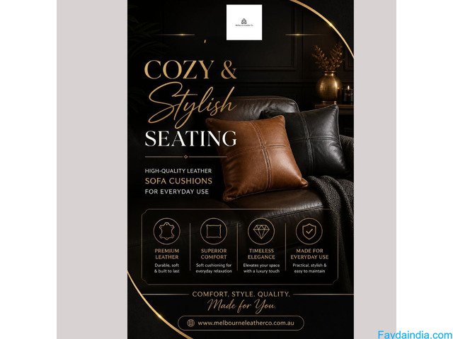 Add Warmth and Style with Premium Leather Sofa Cushions