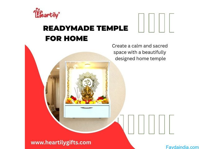 Create a Peaceful Corner with a Beautiful Readymade Temple for Home