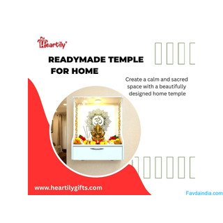 Create a Peaceful Corner with a Beautiful Readymade Temple for Home