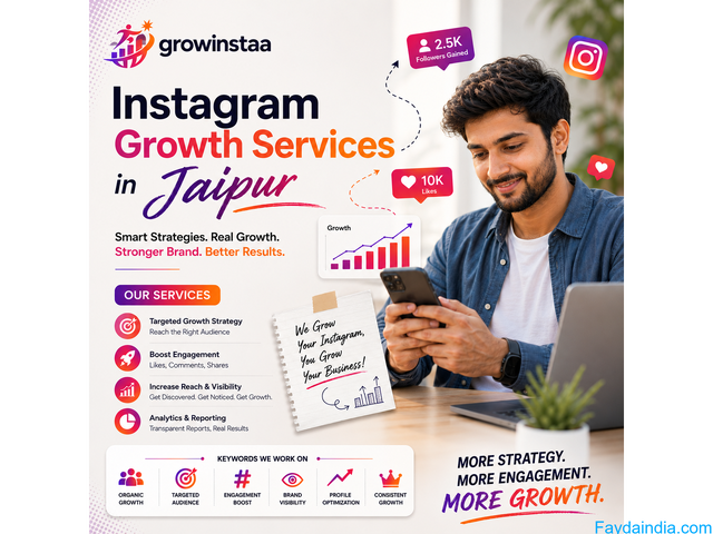 Growinstaa:Instagram Growth Services in Jaipur