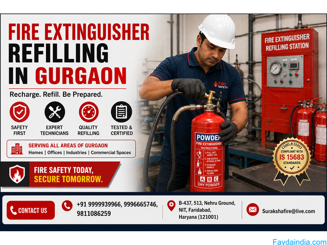 Looking for Fire Extinguisher Refilling in Gurgaon?