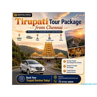 Experience a Smooth Spiritual Journey with a Tirupati Tour Package from Chennai