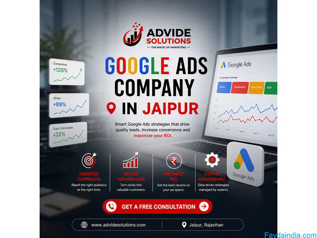Advide Solutions:- Google Ads Company in Jaipur