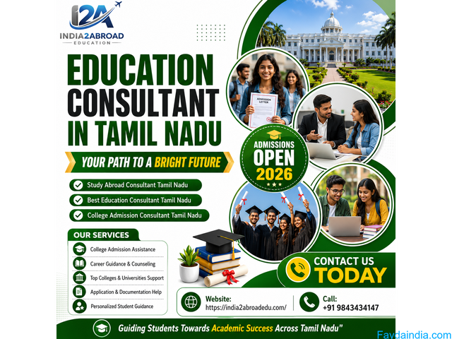 The Growing Need for an Education Consultant in Tamil Nadu