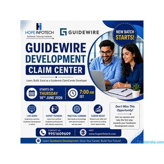 Guidewire Development Claim Center Training – New Batch Starts