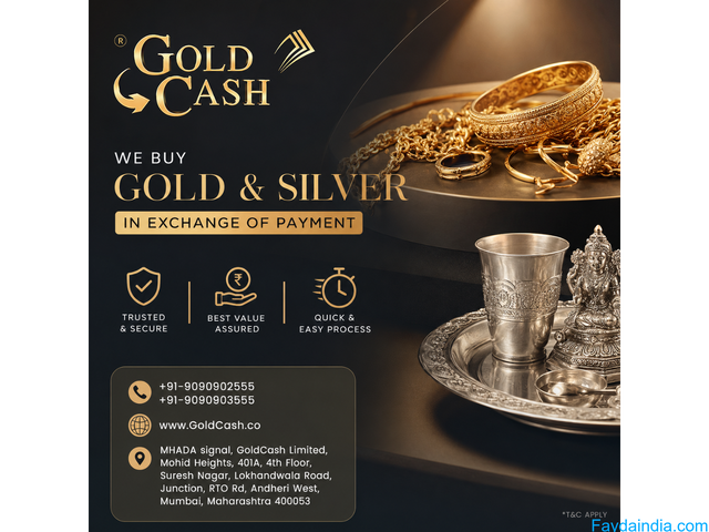 Best Place to Sell Gold & Silver in Mumbai – Gold Cash Limited