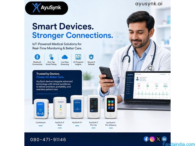 AyuSynk — Smart Healthcare Devices for Real-Time Monitoring
