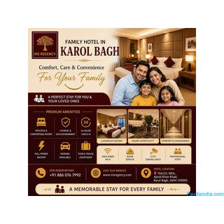 Family Hotel in Karol Bagh - Book Now