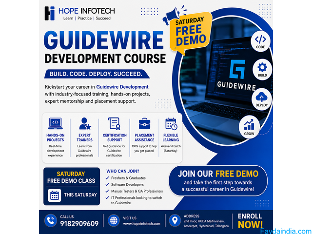 Guidewire Development Course with 100% Placement Support