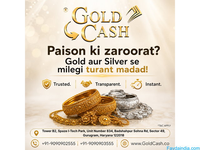 Sell silver in Gurugram – Gold Cash Limited