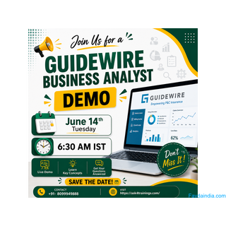 Guidewire Business Analyst Online Demo – Join Now