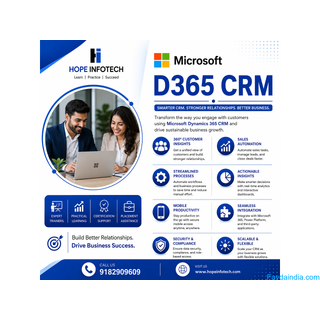 Master Microsoft Dynamics 365 CRM with Hope Infotech!