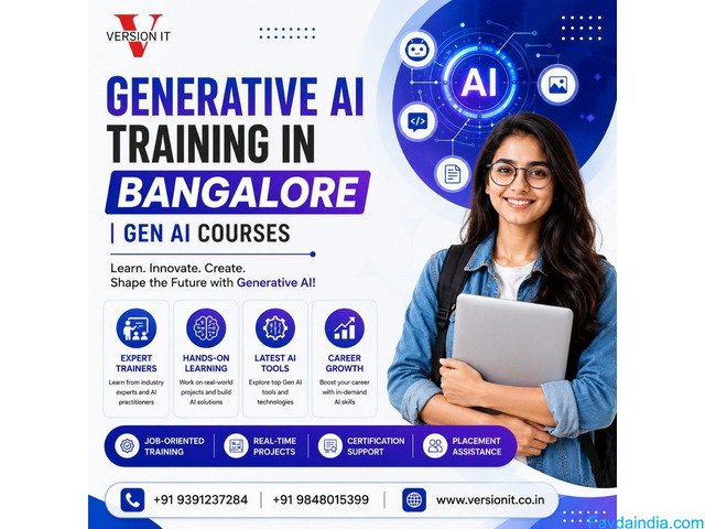 Generative AI Training in Bangalore | Generative AI Course in Bangalore