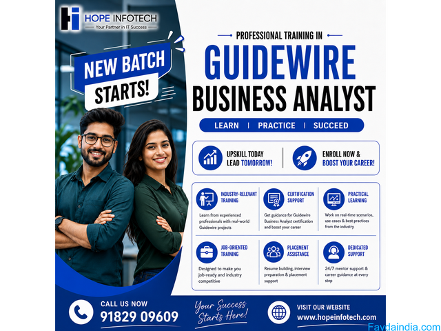 New Batch Starts – Guidewire Business Analyst Training