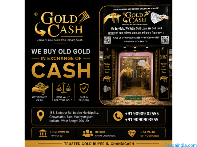 Sell Your Gold in Kolkata – Gold Cash Limited