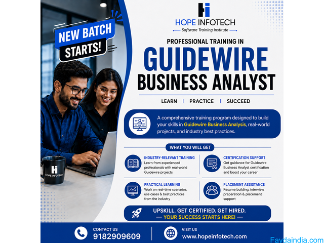 Guidewire Business Analyst Training with Placement Assistance