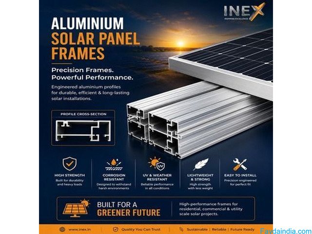 Aluminium solar panel frame manufacturers in Odisha