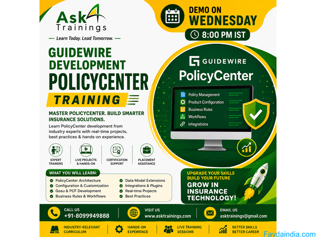 Guidewire PolicyCenter Developer Training | Live Demo Session