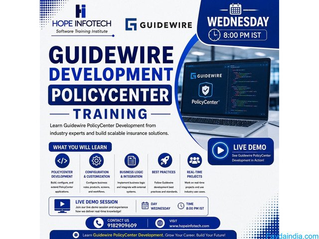 Guidewire PolicyCenter Development Course for Career Growth