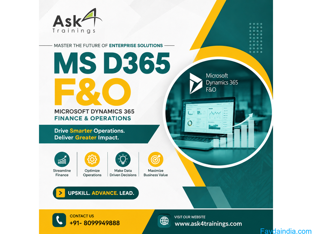 MS Dynamics 365 F&O Training with Real-Time Projects & Placement Support