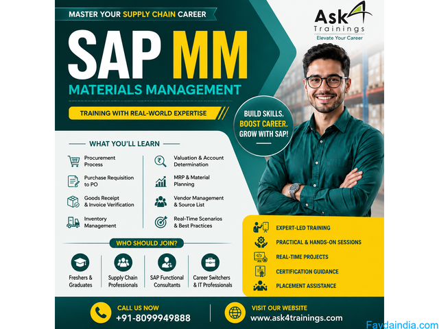 SAP MM Training in Hyderabad | Real-Time Projects, Certification & Placement Assistance