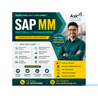 SAP MM Training in Hyderabad | Real-Time Projects, Certification & Placement Assistance