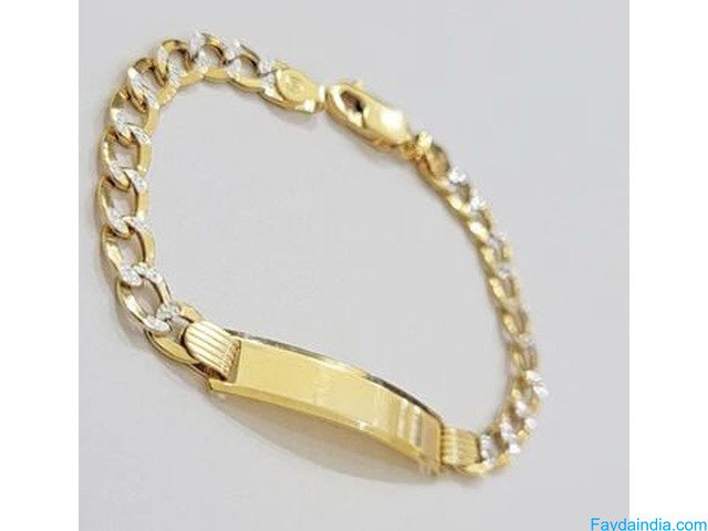 Buy 14K Gold Bracelet in USA, Texas | Cuban Link Bracelet for Men & Women