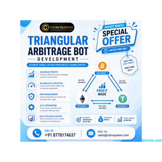 Custom Triangular Arbitrage Bot Development | August Offer