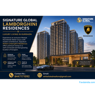 Signature Global Lamborghini Residences: Luxury Living in Gurgaon